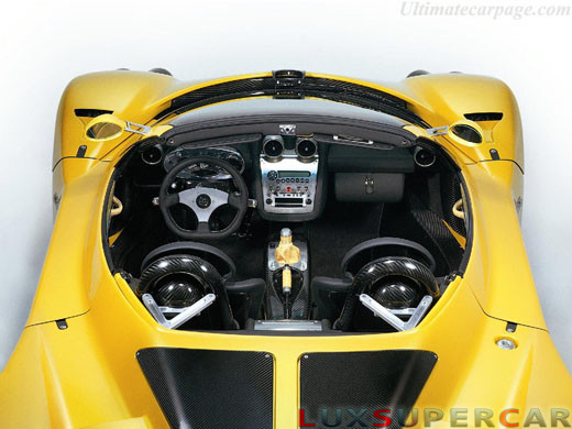 pagani zonda roadster interni
